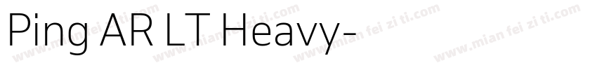 Ping AR LT Heavy字体转换